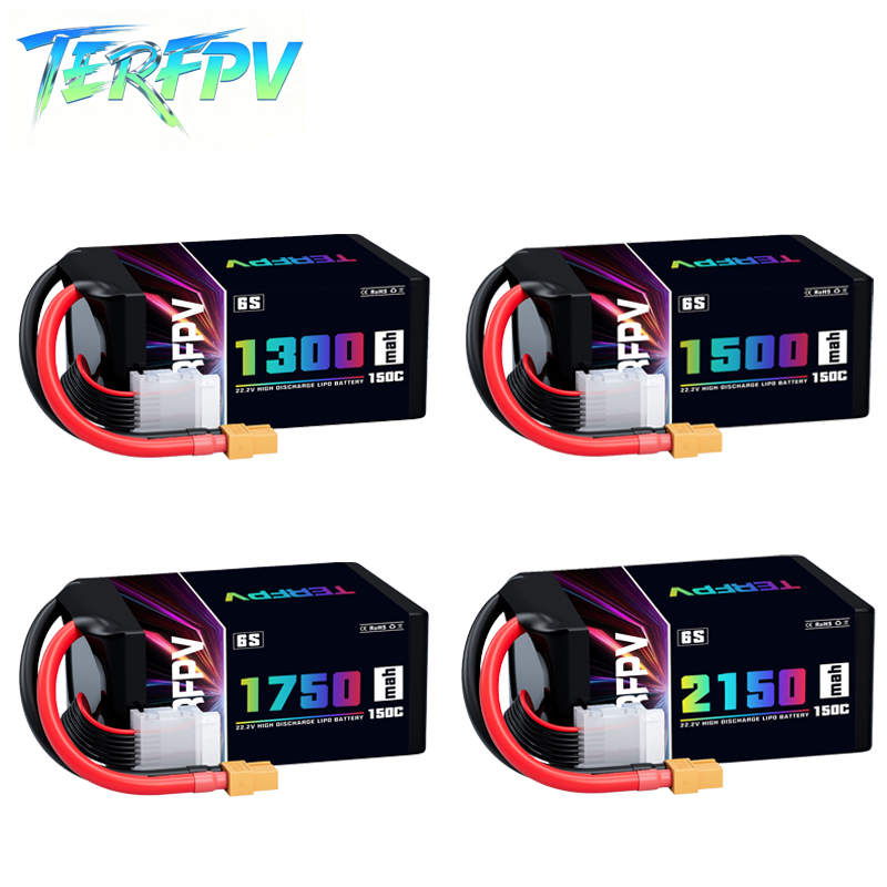 Drone Battery Lipo - Аккумулятор LiPo TERFPV 6S 22.2V 1300/1500/1750/2150