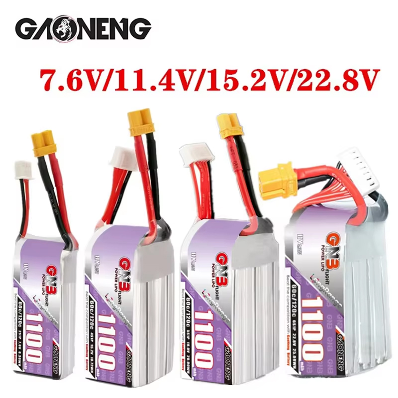 Drone Battery Lipo - GNB 1100 мАч 2S 3S 4S