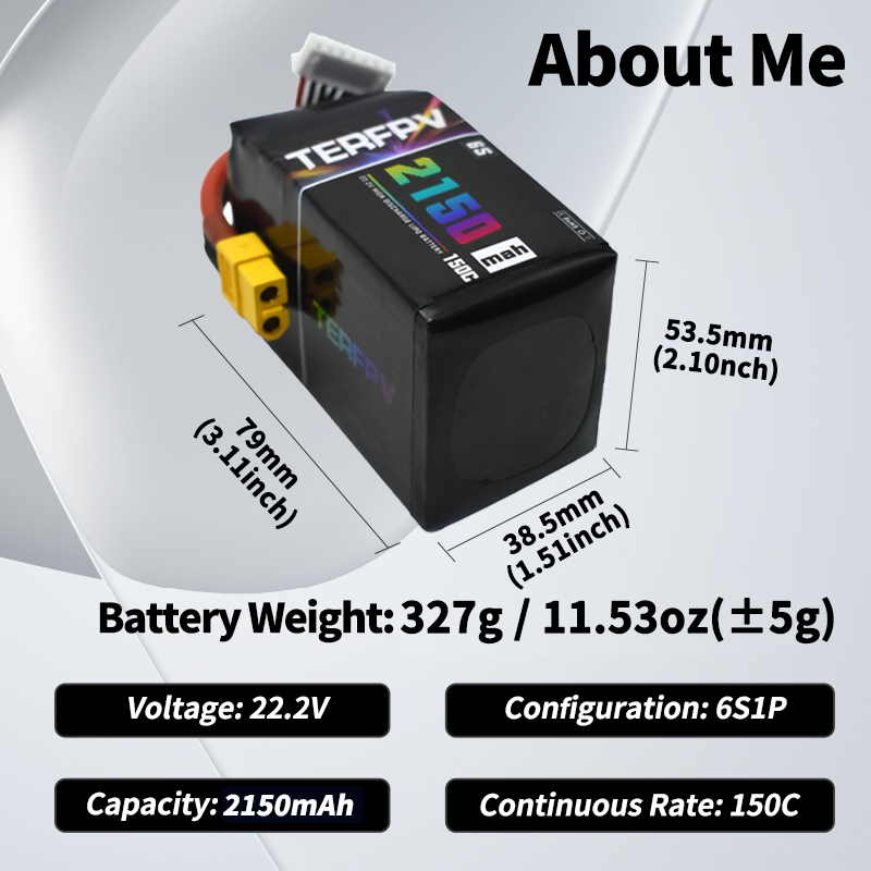 Аккумулятор LiPo TERFPV 6S 22. – обзор и цена Drone Battery Lipo