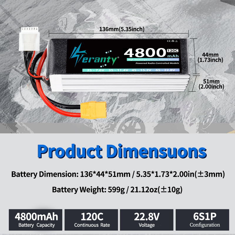 Аккумулятор LiPo TERANTY 6S 48 – обзор и цена Drone Battery 6S
