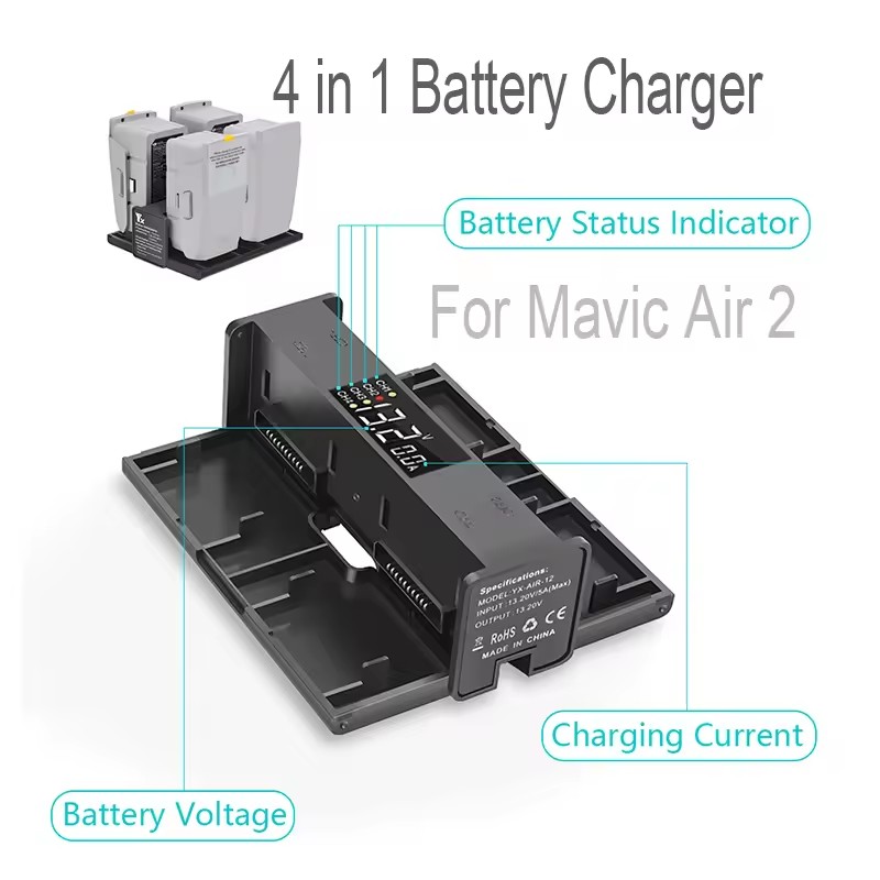 Портативный складной зарядный  – обзор и цена Drone Battery Smart